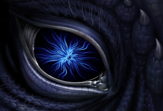 Blue Fire Eye Of The Dragon Photo