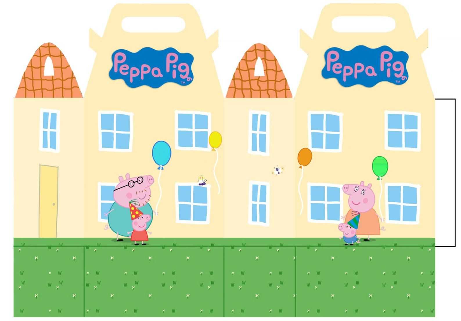 Peppa Pig House Party Box Design