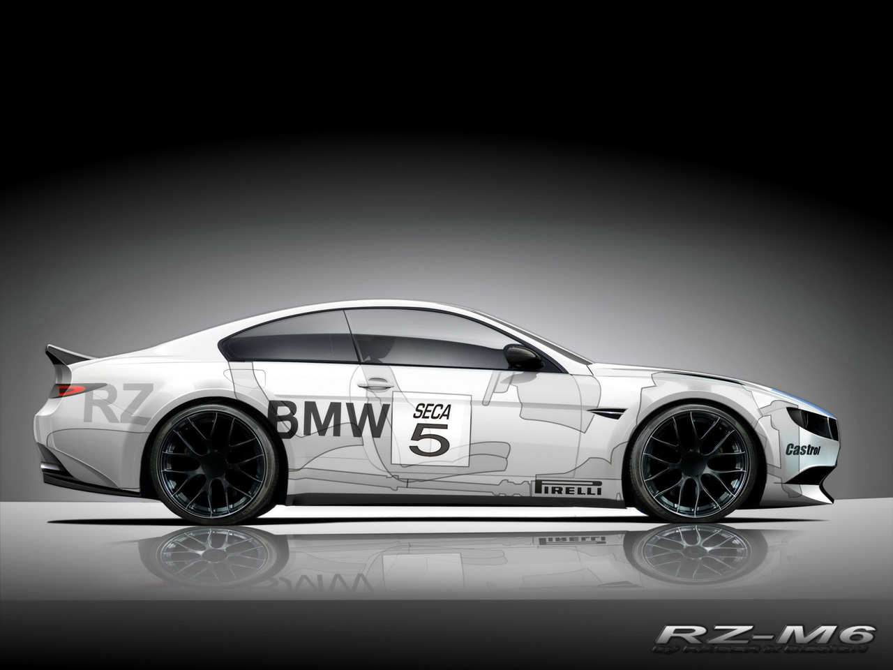 Bmw Rz M6 By Racer X Design Side Race Wallpaper
