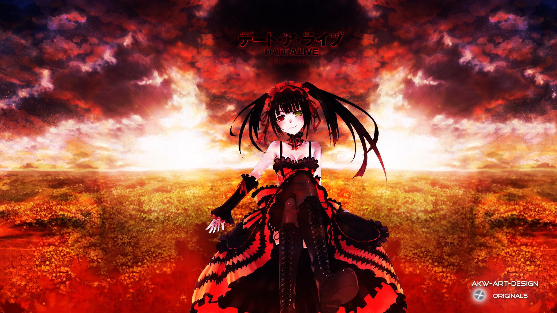 Date A Live Tokisaki Kurumi Wallpaper Background