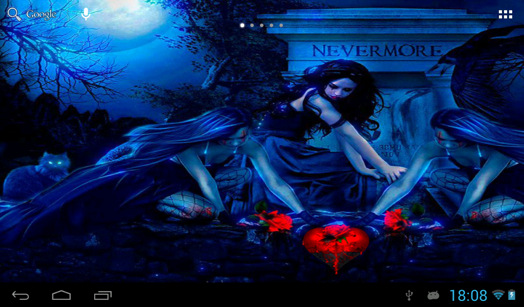 Gothic Rose Live Wallpaper Screenshot