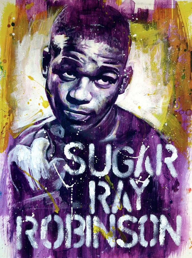 Sugar Ray Robinson Painting By Philip Wilson Pixels