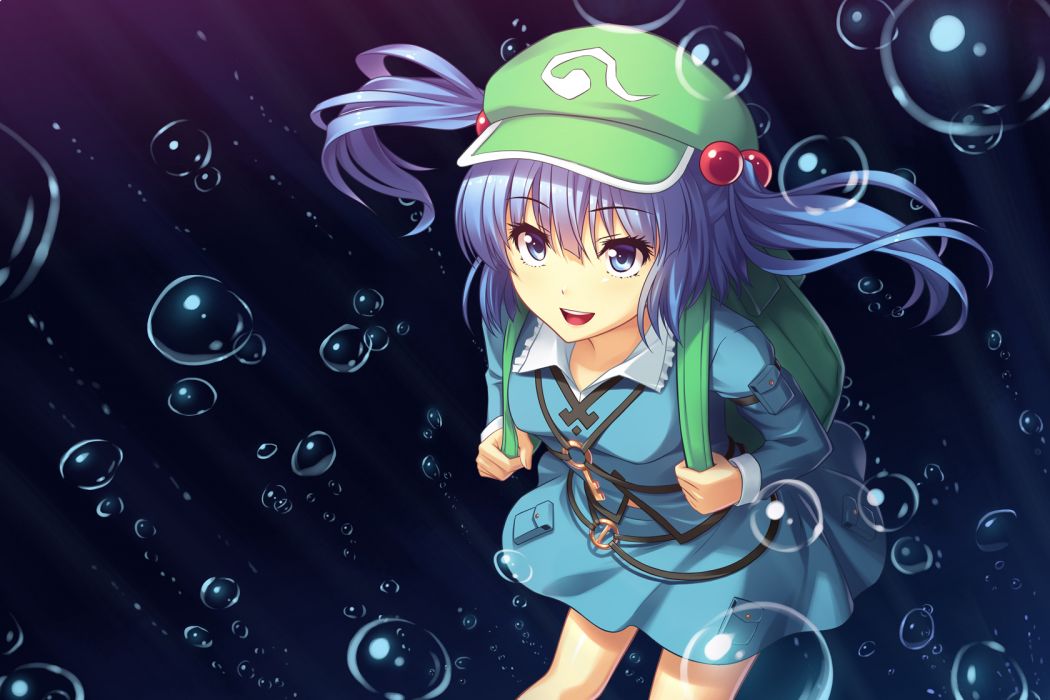 Touhou Bubbles Kawashiro Nitori Wallpaper