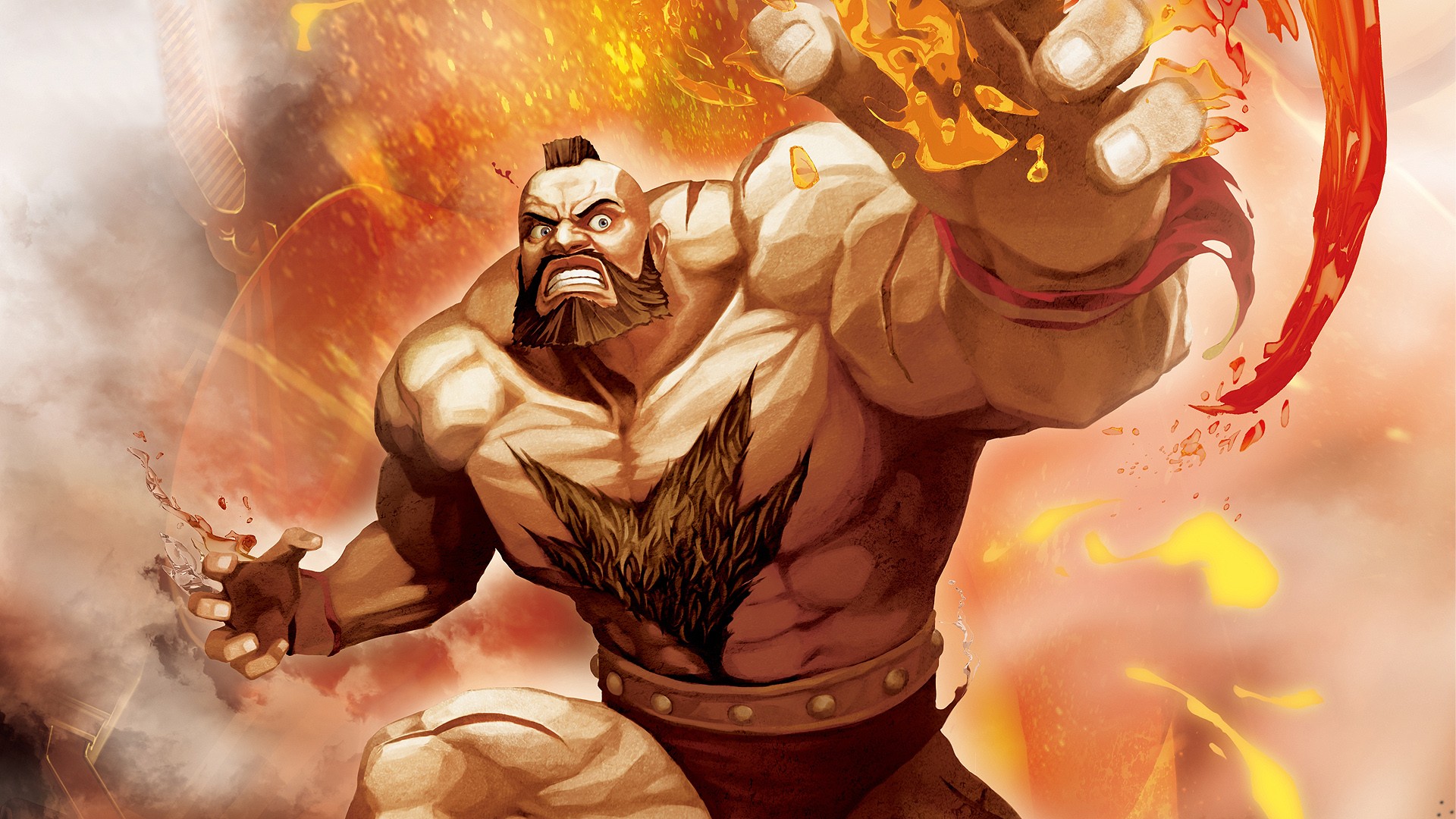 Fire Zangief Wallpaper Street Fighter X