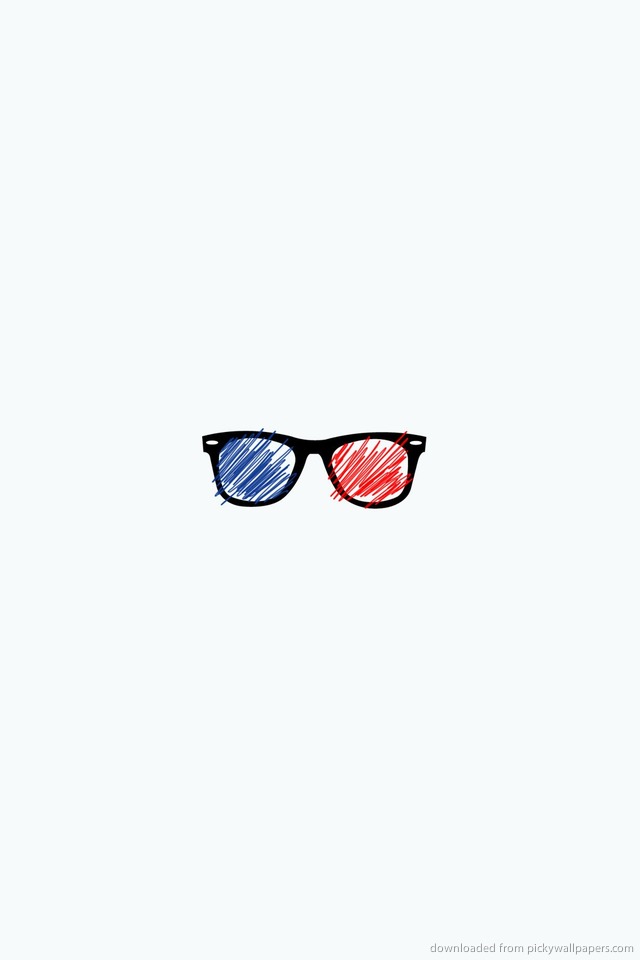 Hipster Iphone Wallpapers Minimal hipster 3d glasses for