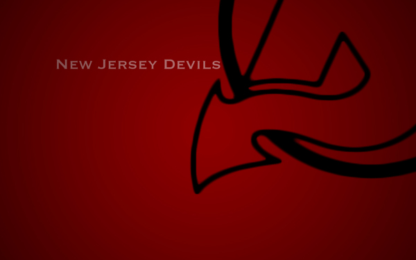 New Jersey Devils Desktop Background With Half Of Logo Showing