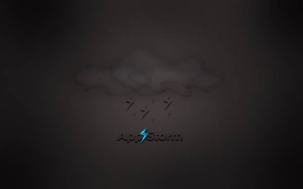 Apple Brand Mac Pc Logo Black Cloudy Rain Desktop Wallpaper
