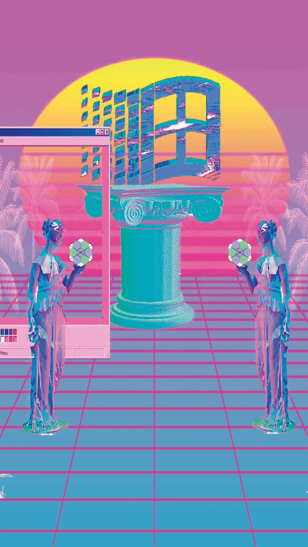 Retro 80s Aesthetic iPhone Wallpaper