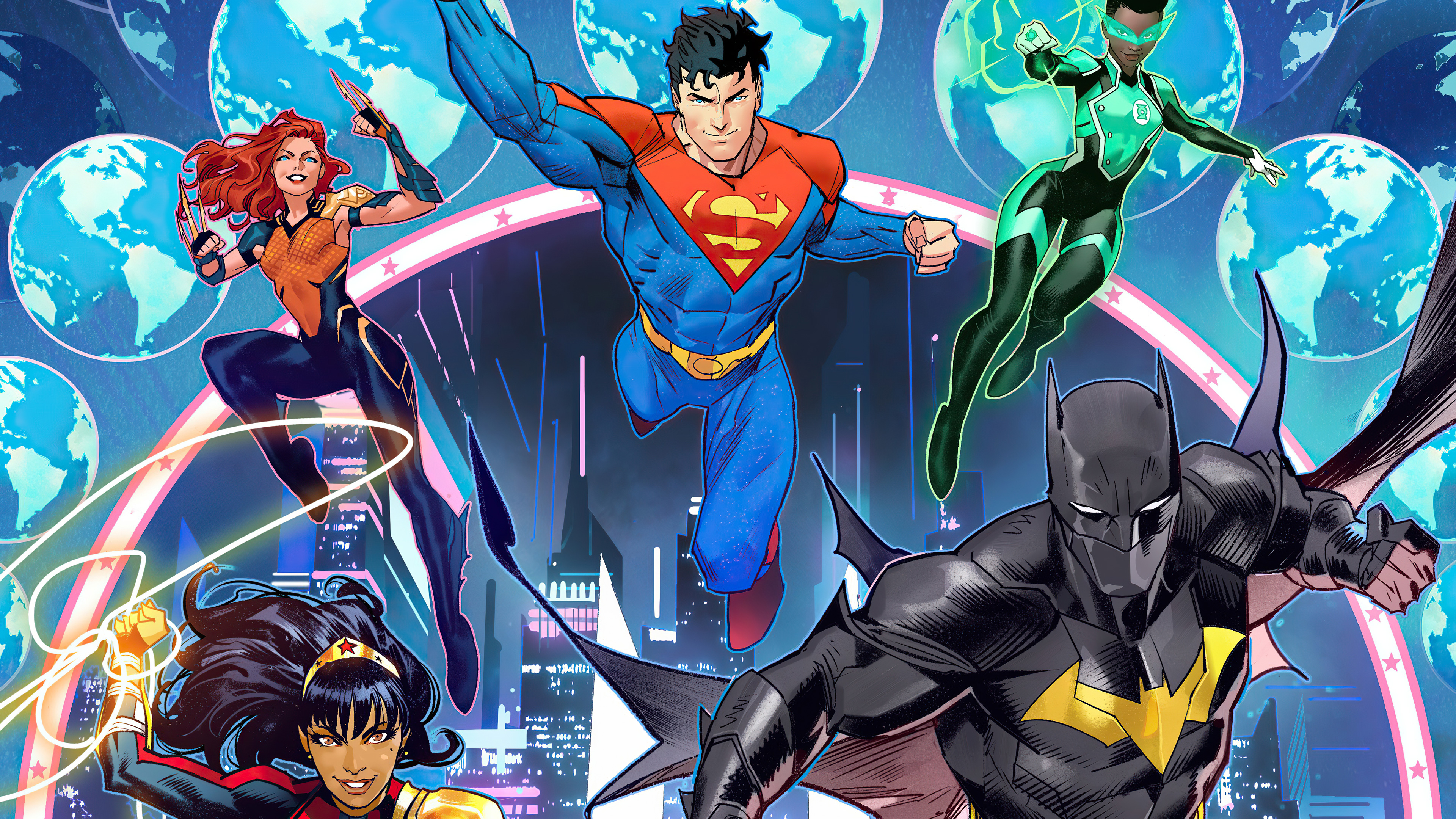 Justice League Heroes Comic Book Art 4k Wallpaper HD Superheroes Image