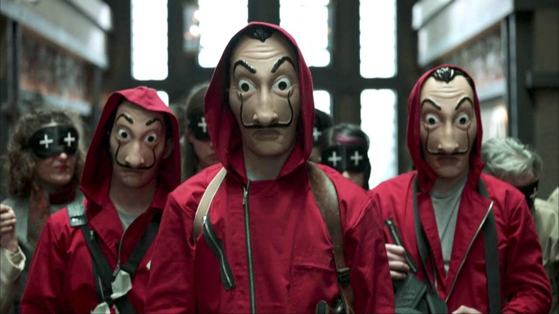 Money Heist Mask Wallpaper