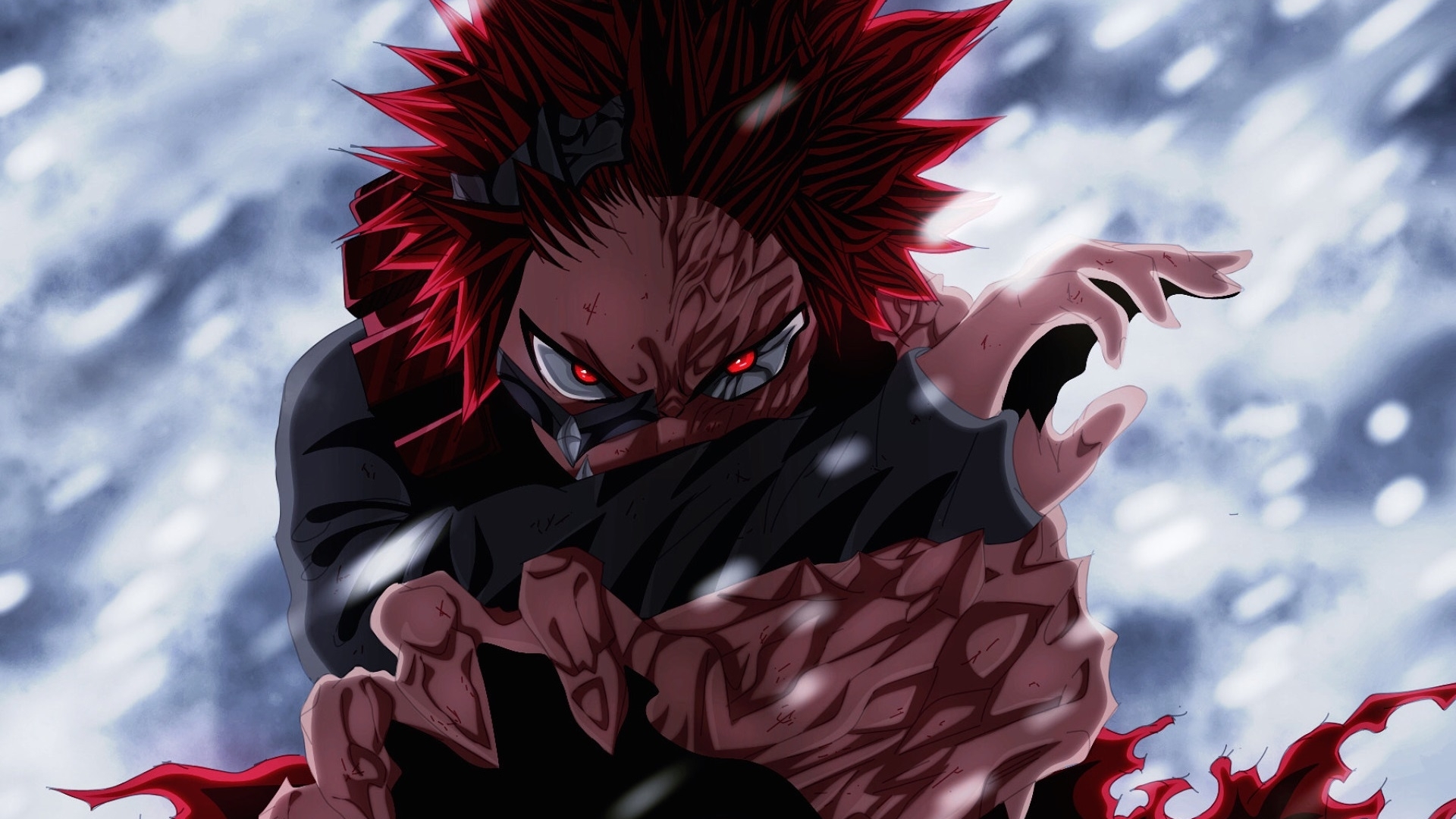 Red Riot Eijiro Kirishima 1080p Laptop Full HD Wallpaper
