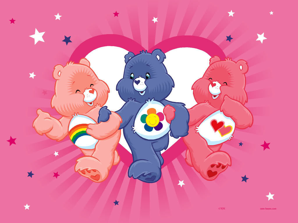 Download Two Care Bears Are Holding Hands And Kissing Wallpaper  Wallpapers com