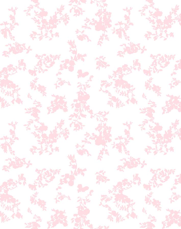 Fran Oise Floral Wallpaper By Clare V Pink