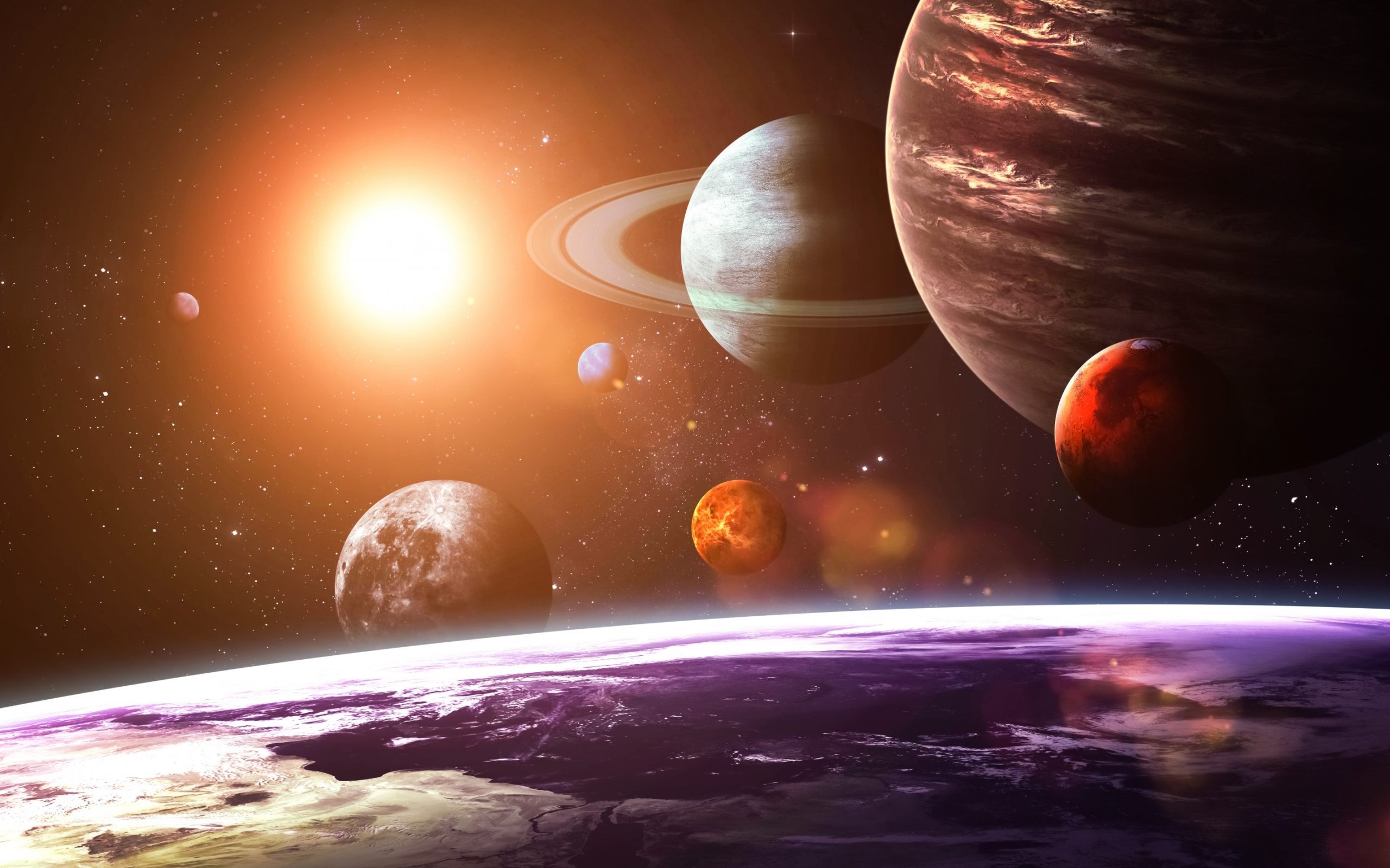 The Solar System Wallpaper HD Of Pla Amp Space
