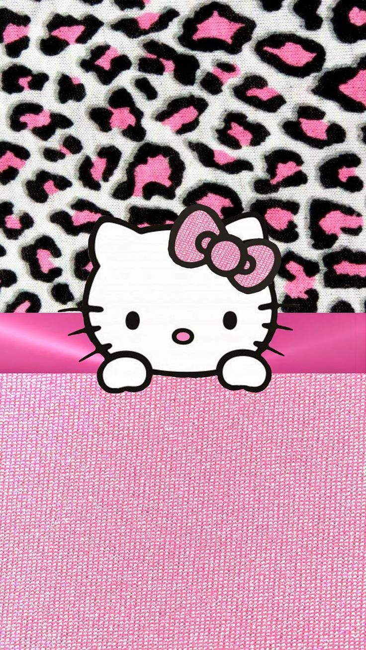 Hello Kitty Leopard iPhone Wallpaper Top