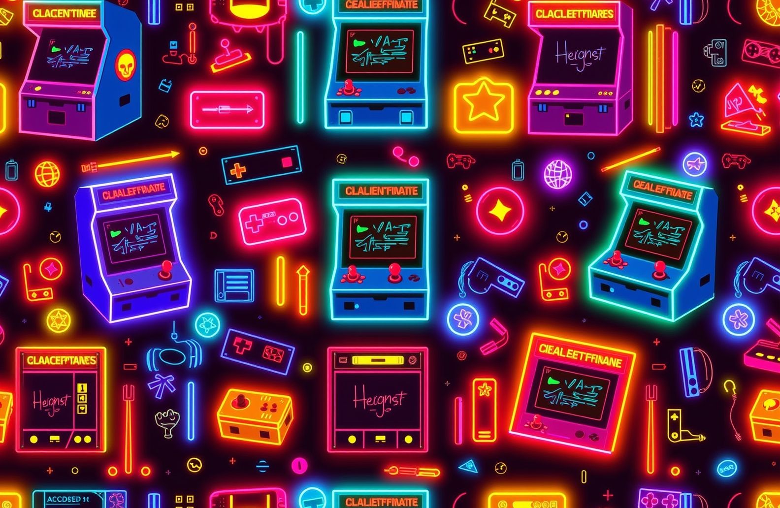 Classic Arcade Wallpaper