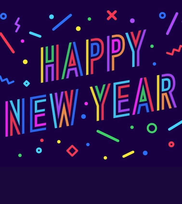 Happy New Year Phone Wallpaper