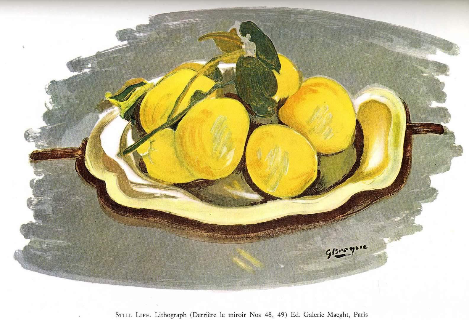 Bowl Of Lemons Georges Braque Wallpaper Image