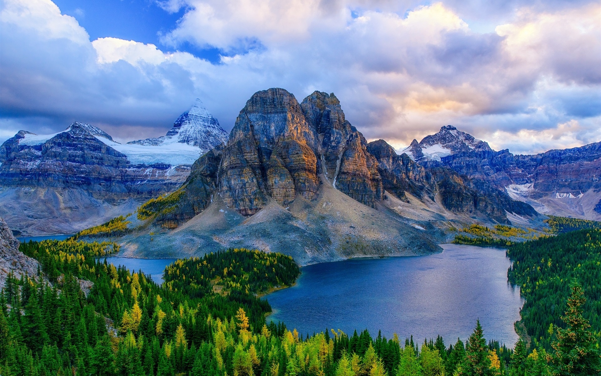 Fonds D Cran Canada Alberta Montagnes Lacs For T Automne Image Wallpaper