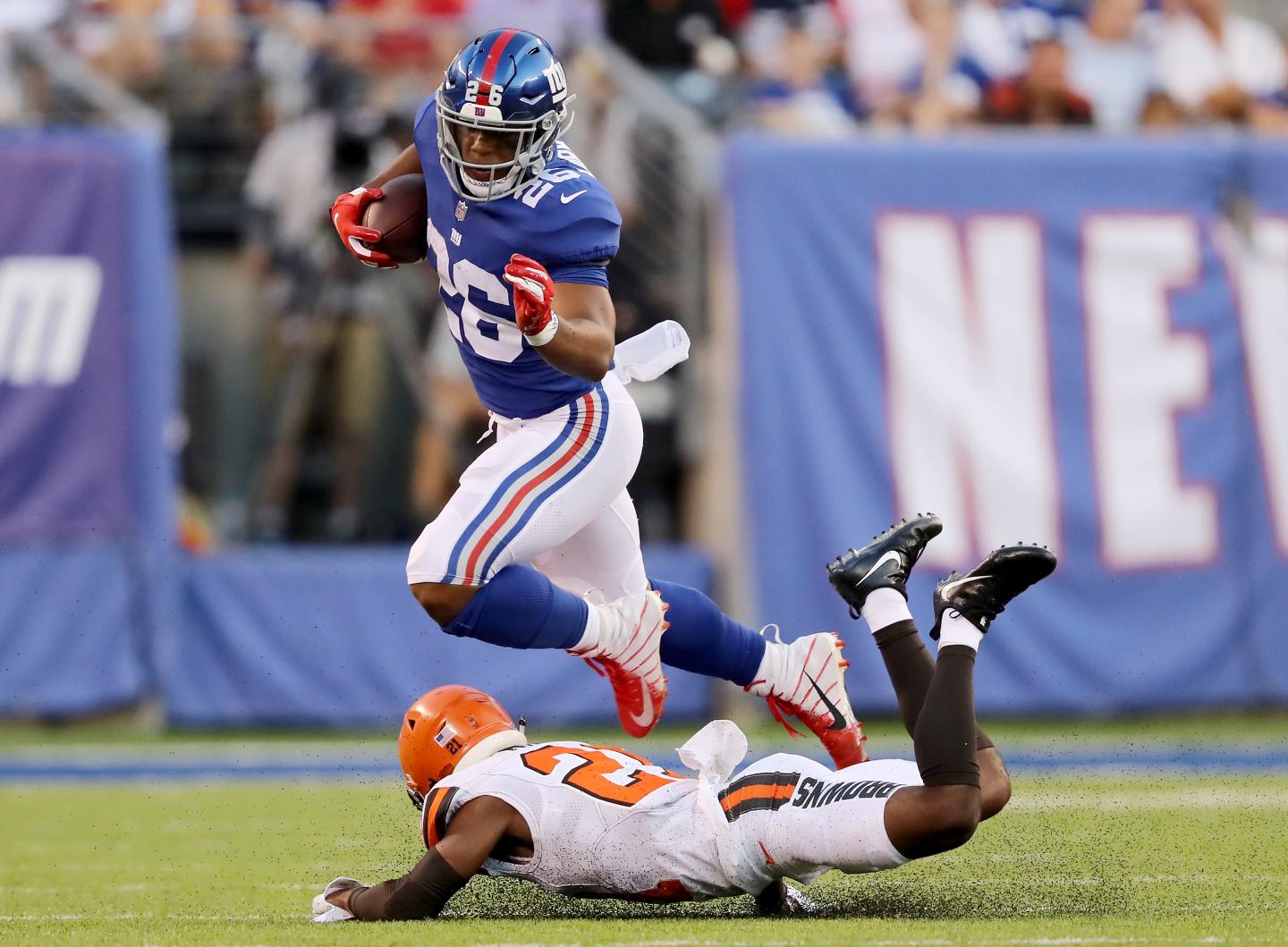Saquon Barkley Injury Giants Runningback Spotted With