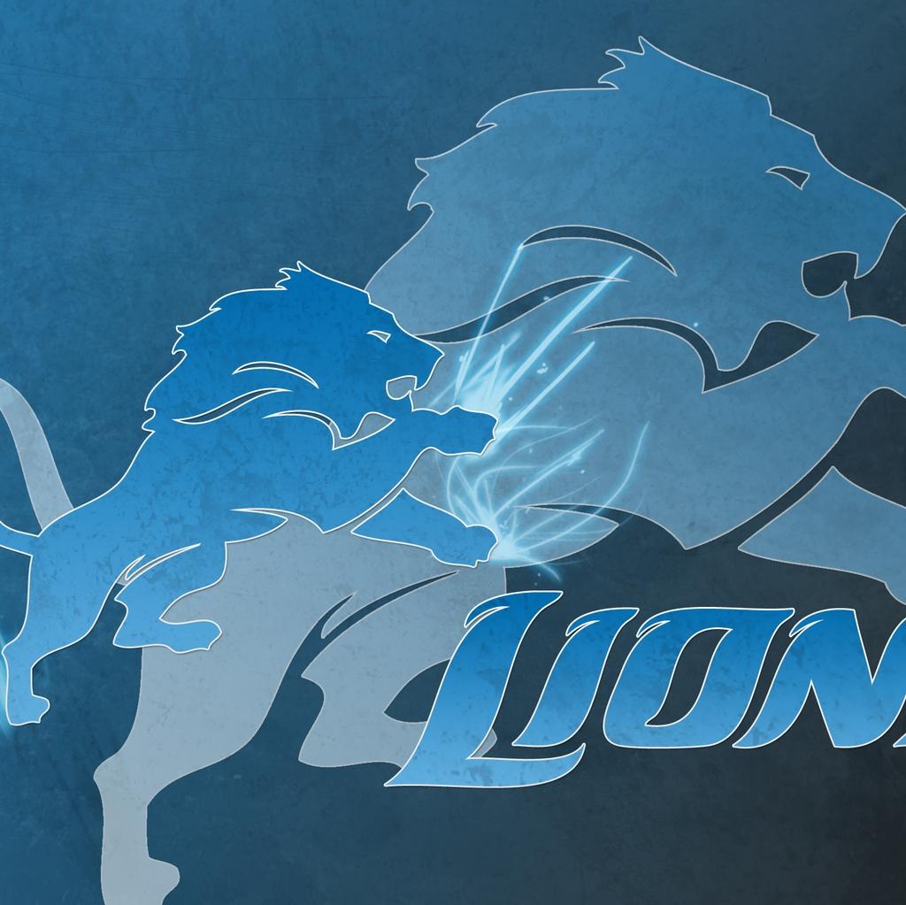 Detroit Lions Logo X iPad Wallpaper
