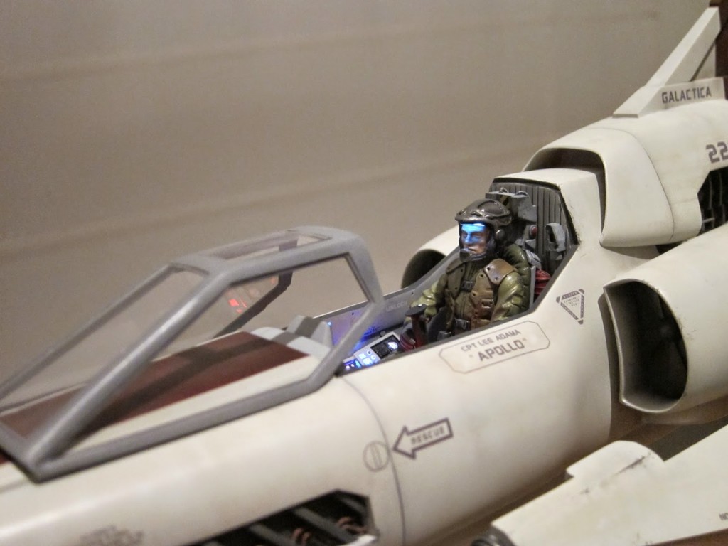 Battlestar Galactica Colonial Viper Mk2 Improved Work Full Leds
