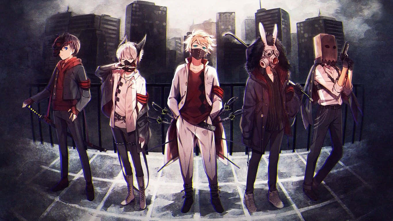 Anime Boy With Mask Wallpaper
