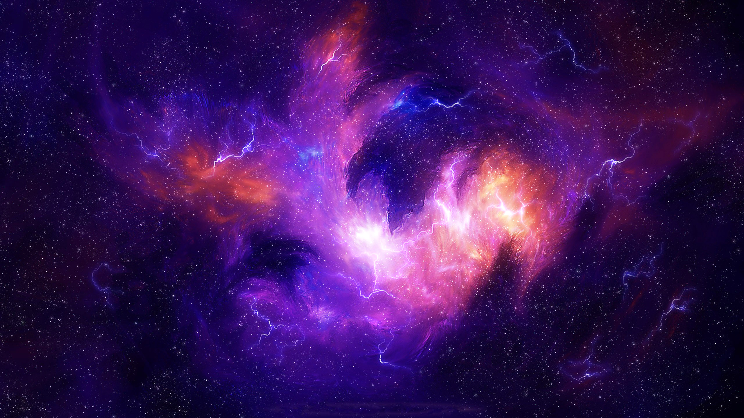 Space Storm Puter Wallpaper Desktop Background