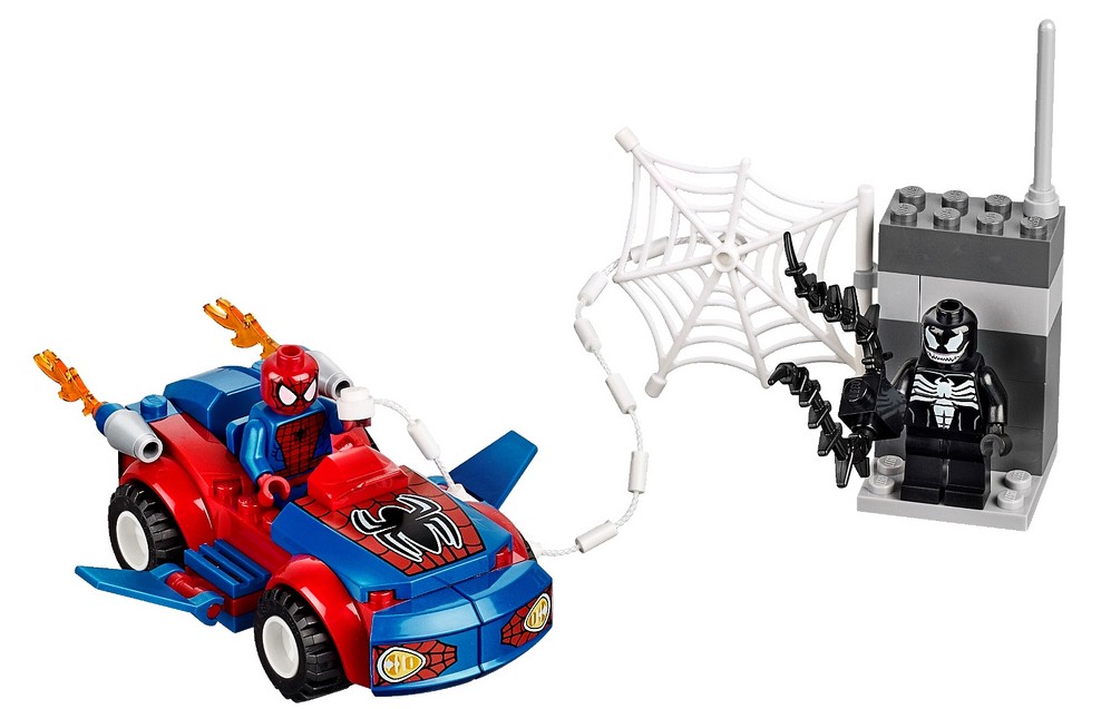 10665 LEGO Marvel 2014 Spider Man Spider Car Pursuit Set with Venom