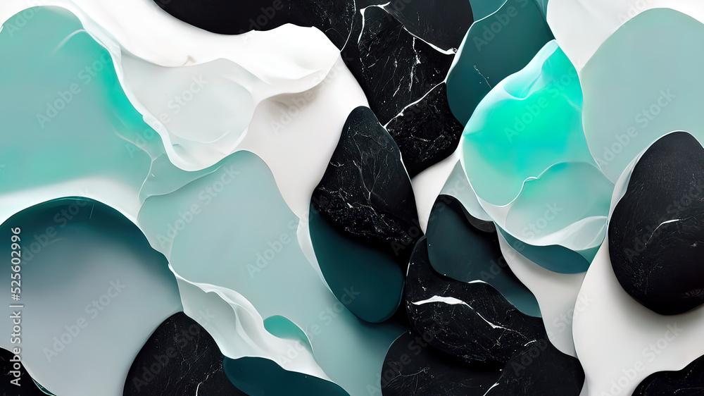 Abstract 4k Wallpaper Liquid Fluid Black Dark Marble Obsidian