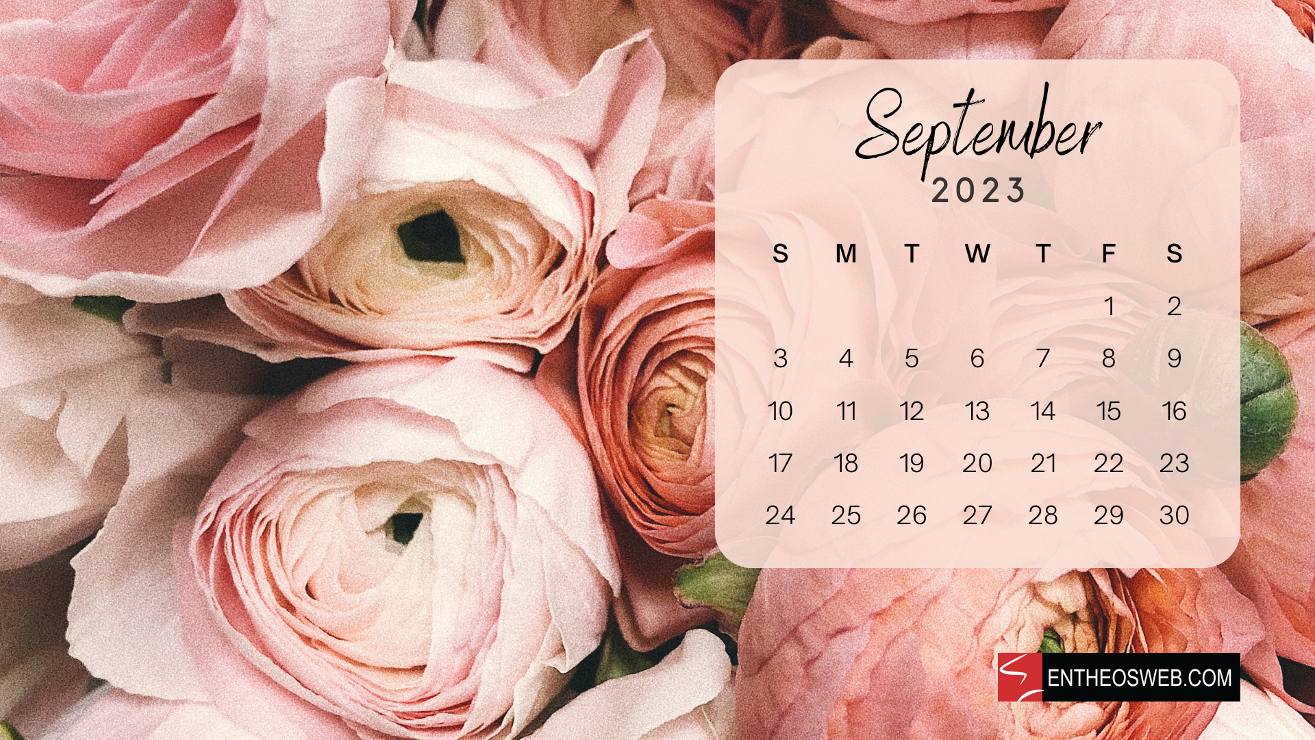 September Calendar Desktop Wallpaper Background Entheosweb
