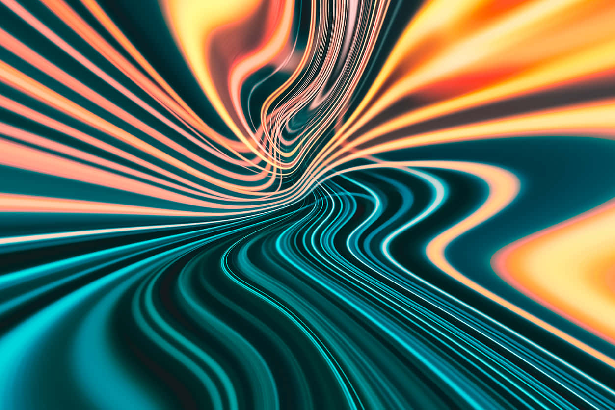 Orange And Teal Wallpaper