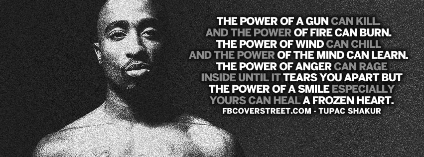 The Powers Can Heal Tupac Shakur Quote Cover