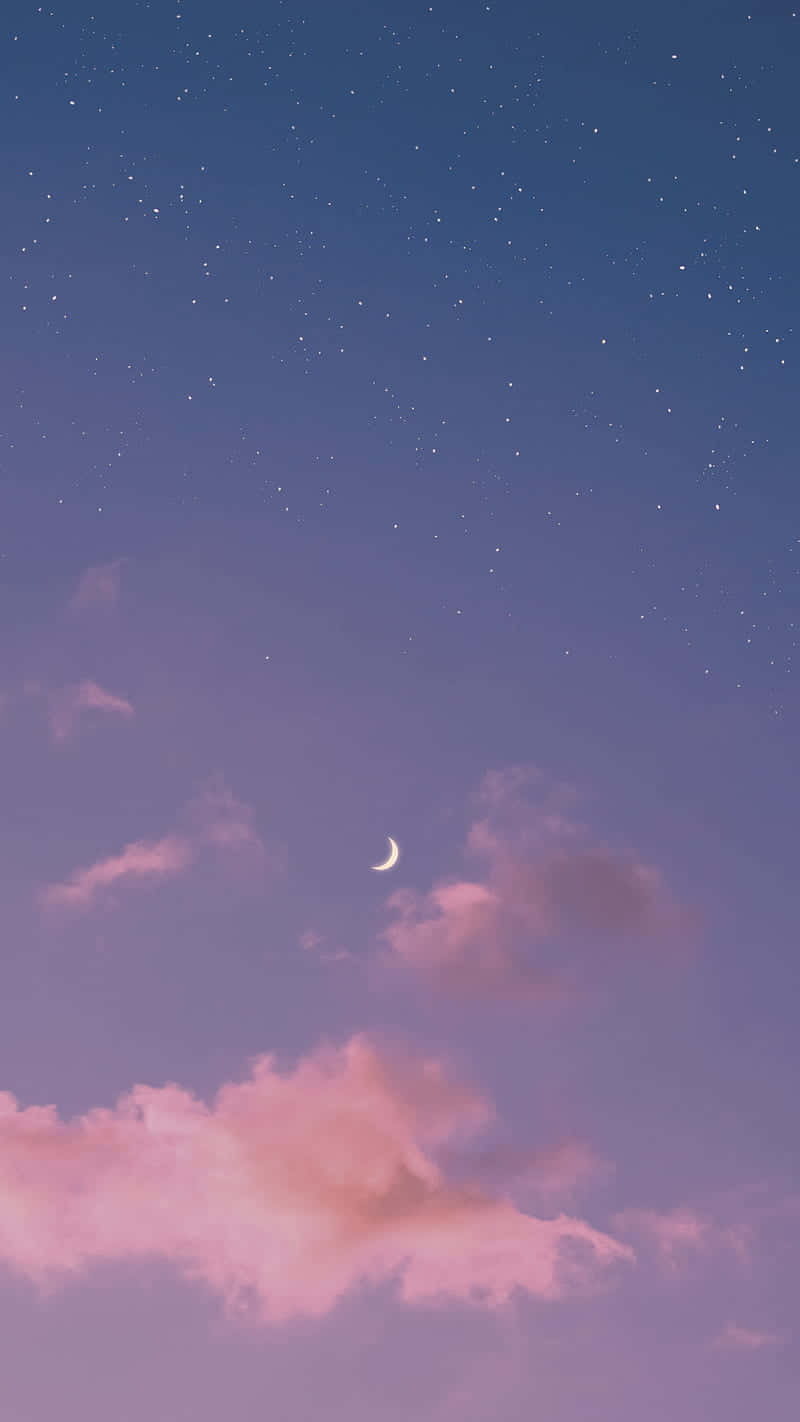 Moon And Stars iPhone Wallpaper