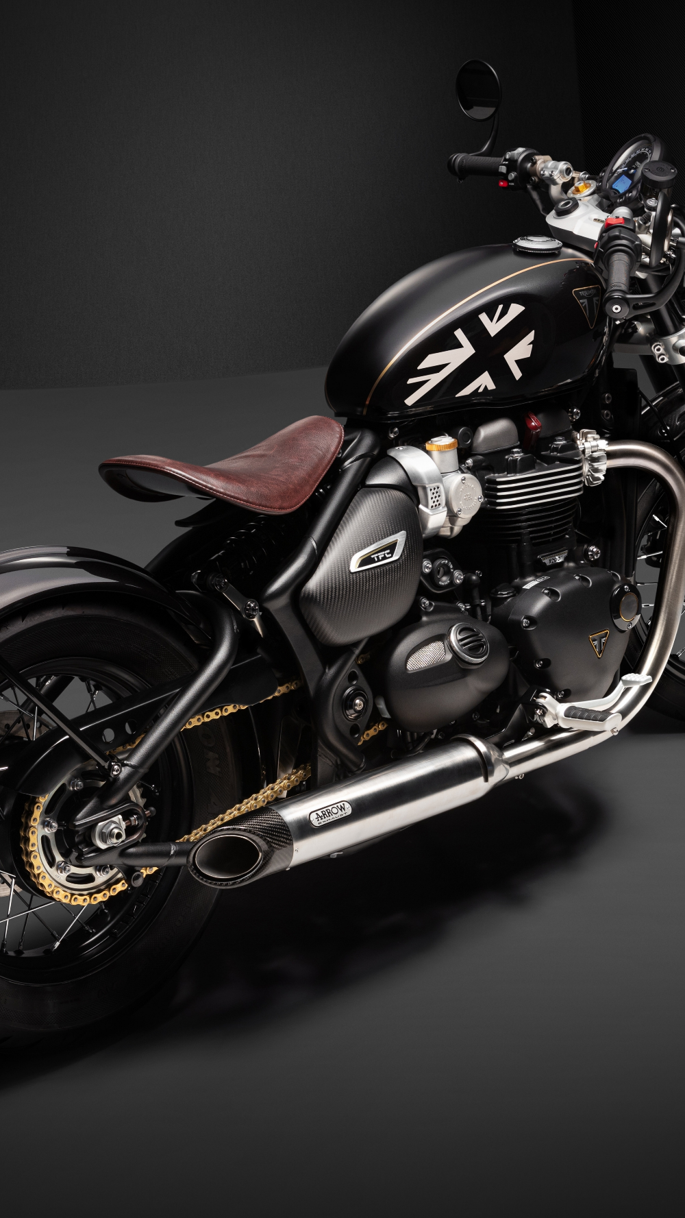 Triumph Bonneville Bobber Tfc Motorcycle Wallpaper