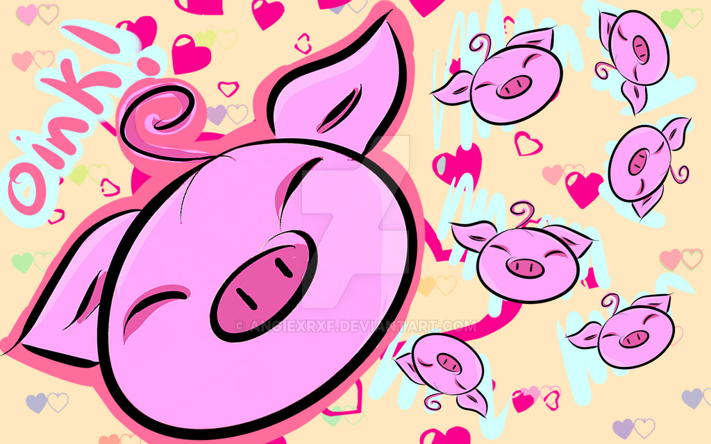 Piggy Wallpaper By Angiexrxf
