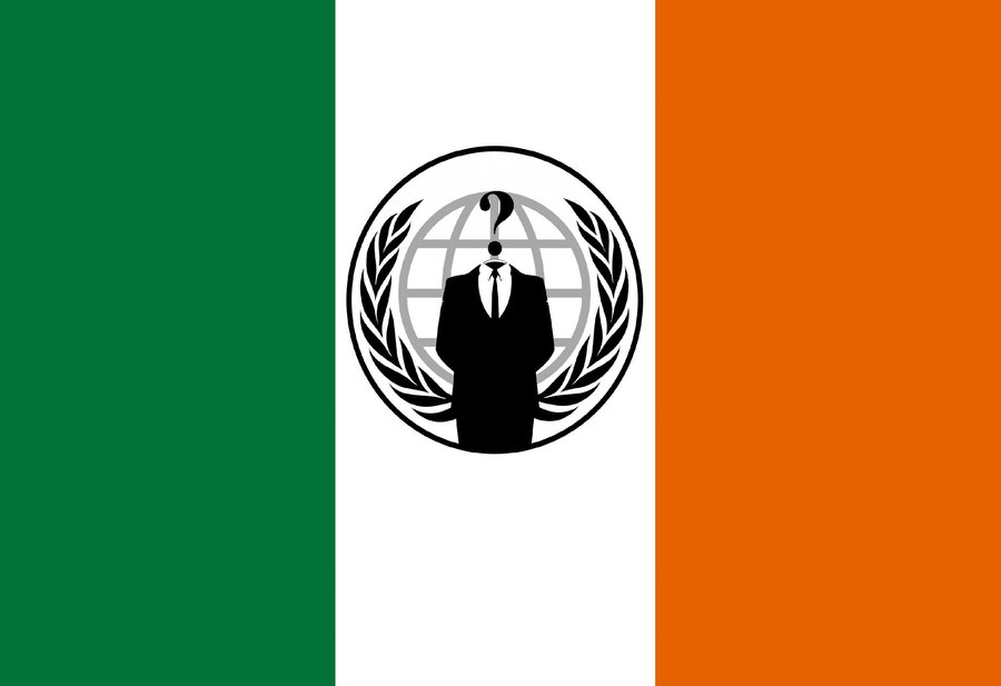 Anonymouslegion2012 Deviantart Art Anonymous Irish Flag