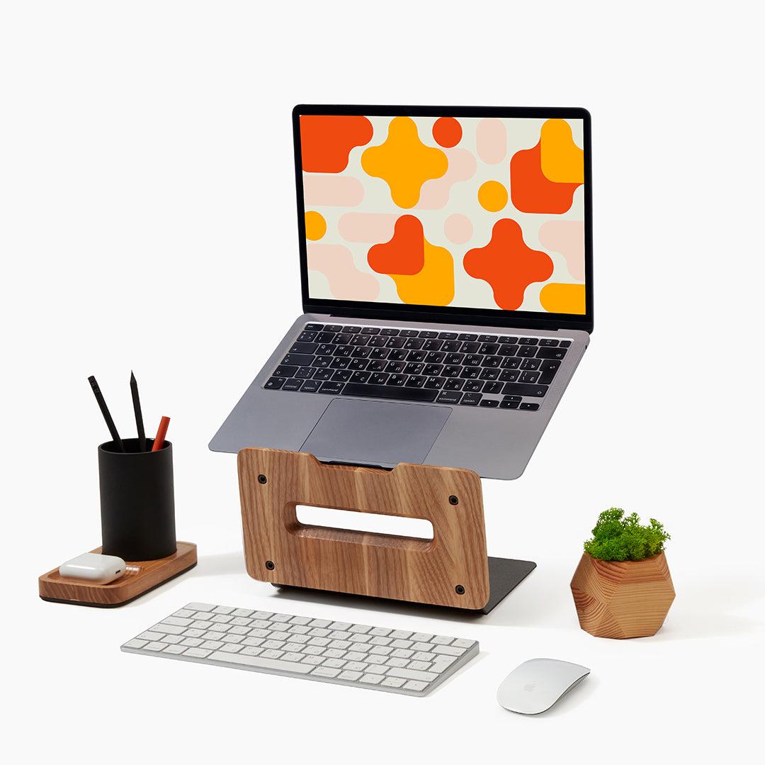 Wood Laptop Stand For Desk Macbook Riser By Eversolid