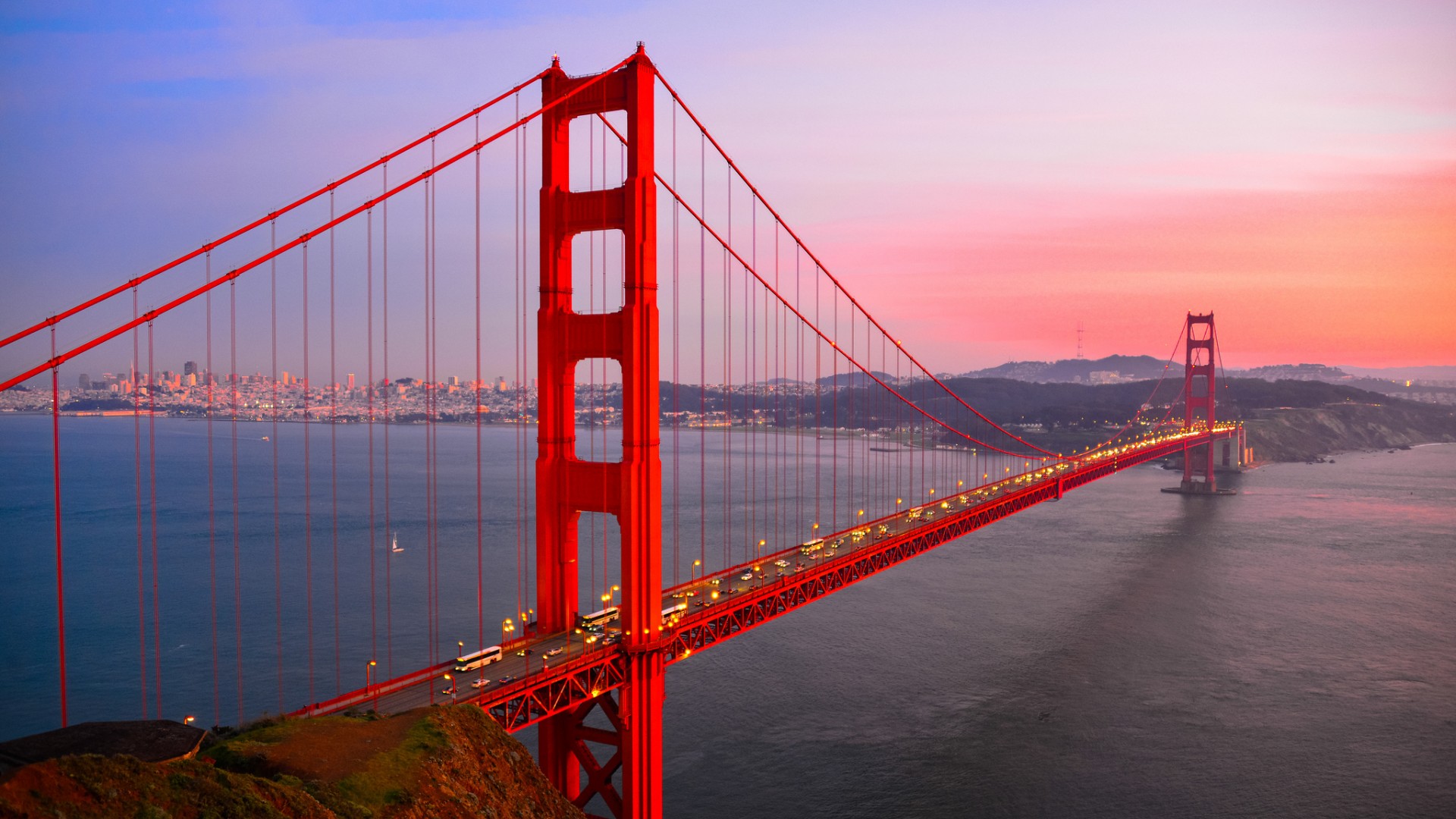 Wallpaper Golden Gate Bridge San Francisco USA bridge strait