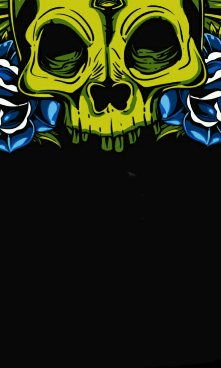 Blackberry Wallpaper For Skull Above Personal