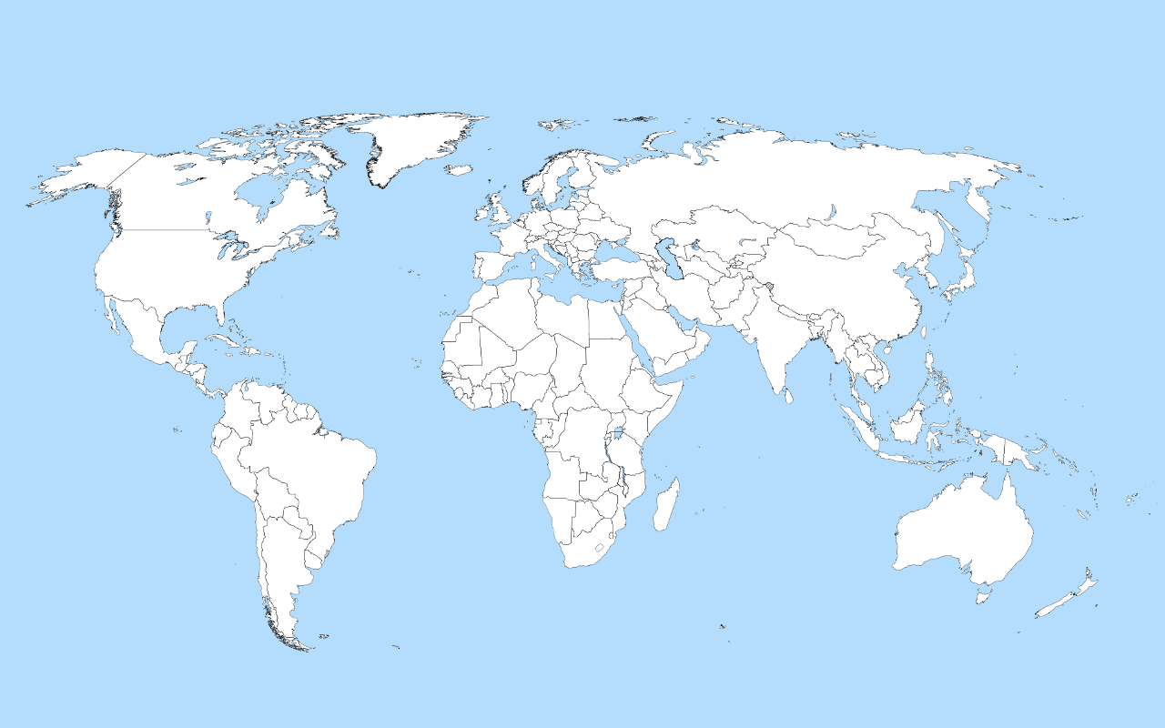 Blank World Map Desktop Wallpaper