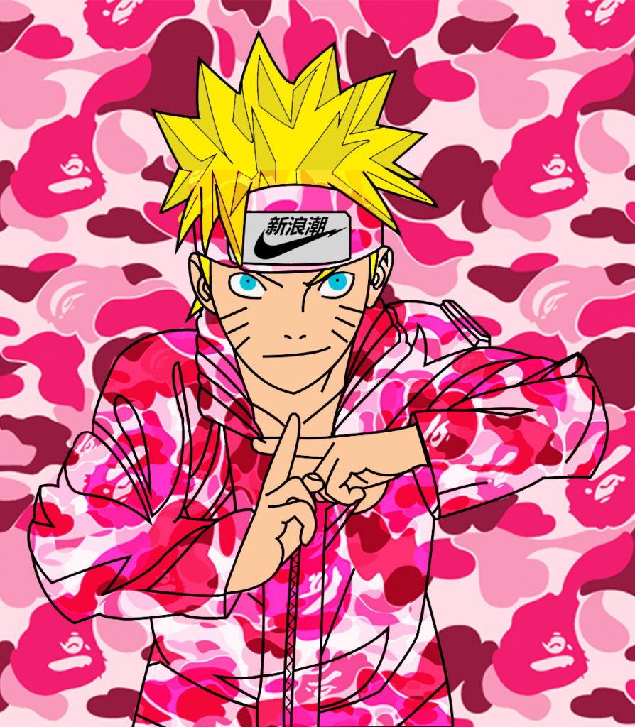 Anime Characters Wearing Supreme Wallpaper On