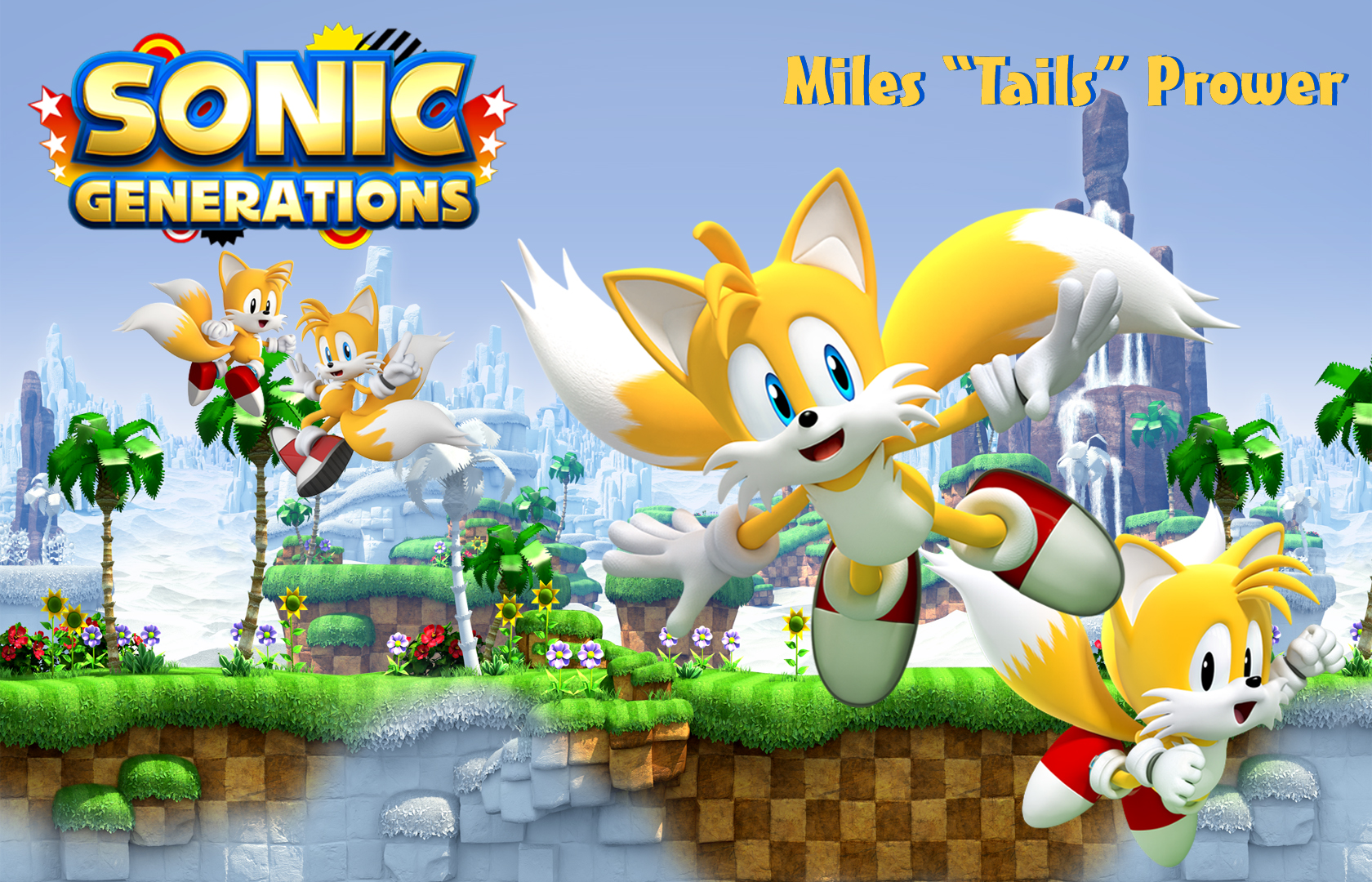 Classic Style Sonic and Tails Wallpaper   Sonic the Hedgehog Amino