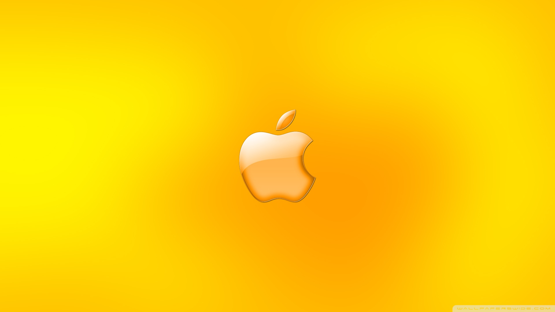 Apple Logo Gold Wallpaper