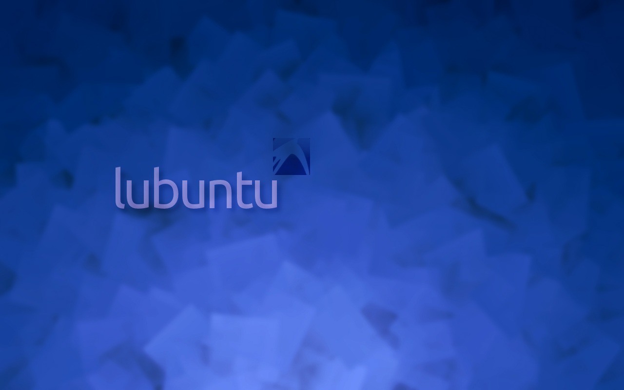 Lubuntu Wallpaper Blue Square
