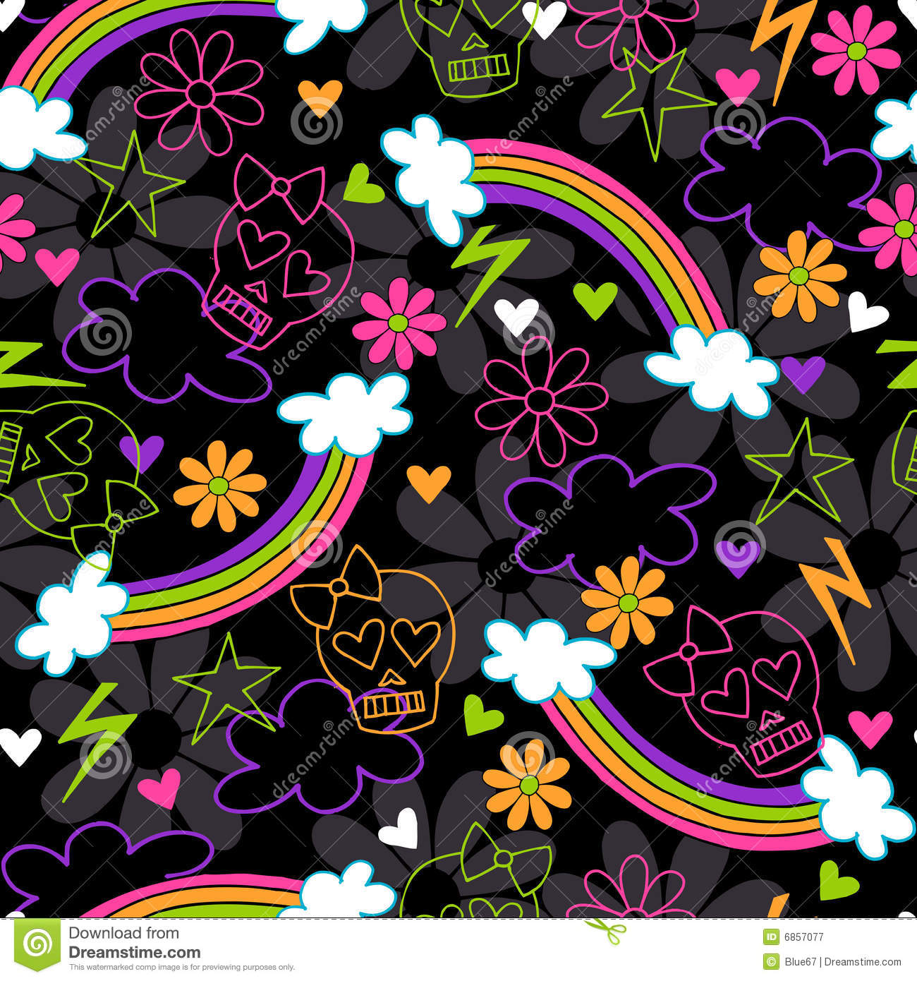 Girly Skull Wallpaper - WallpaperSafari