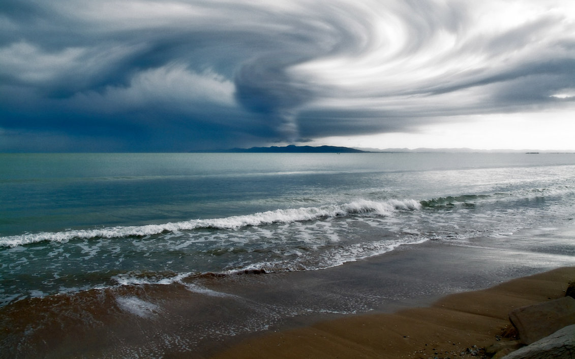 Stormy Beach By Ryanstfu