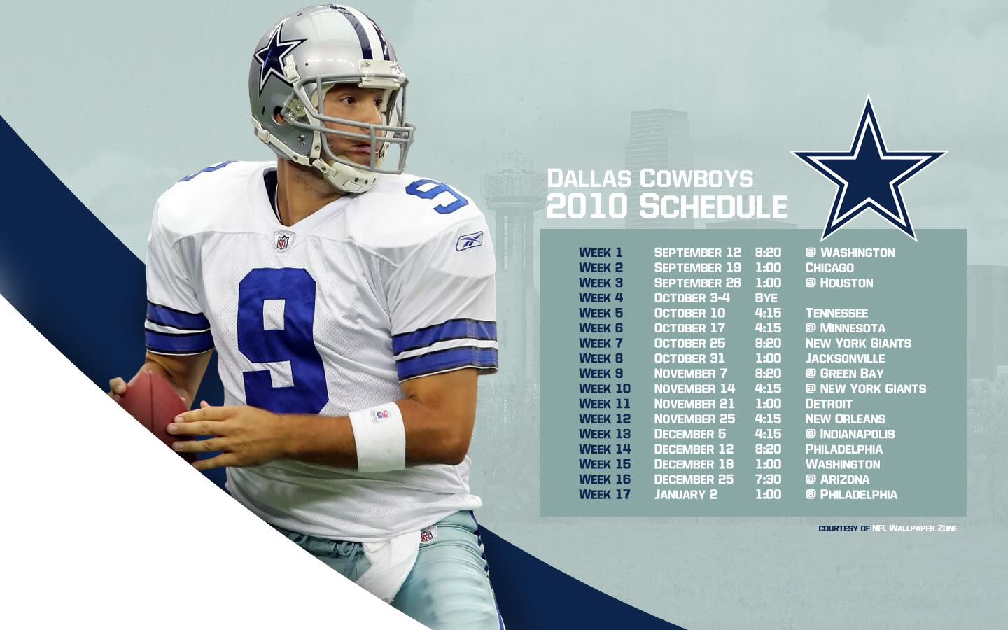Dallas Cowboys Schedule Wallpaper