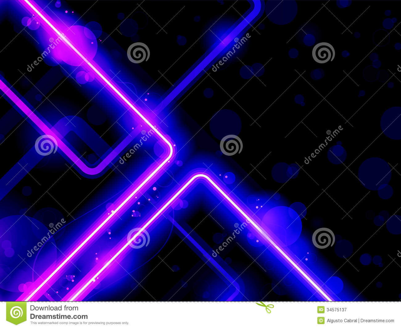 Blue Purple Lines Background Neon Laser Royalty Free Stock