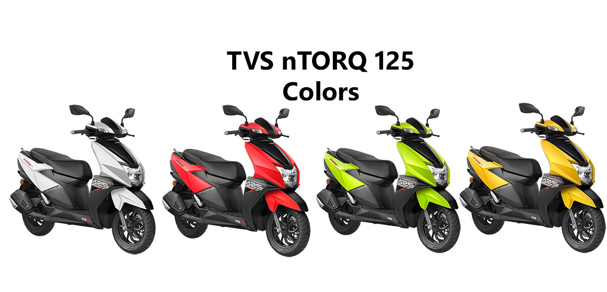 Tvs Ntorq Colors Red Green Yellow And White Gaadikey